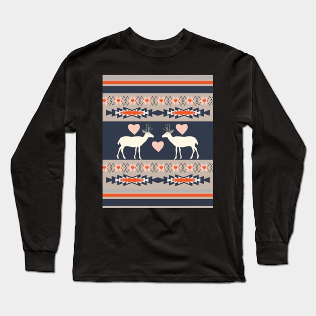 Romantic deer Long Sleeve T-Shirt by cocodes